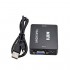 Конвертер VGA - HDMI, видео, аудио, 1080p, черный