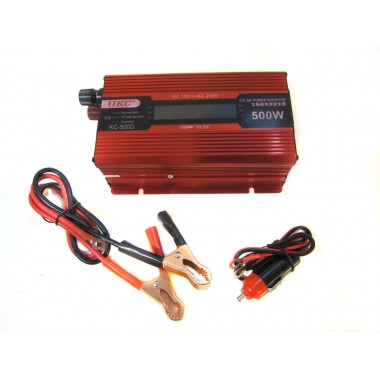 Перетворювач авто інвертор UKC 12V-220V 500W LCD KC-500D