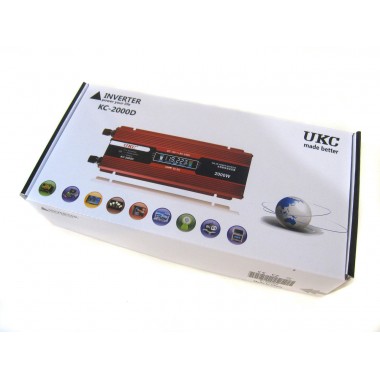 Перетворювач авто інвертор UKC 12V-220V 2000W LCD KC-2000D Перетворювач авто інвертор UKC 12V-220V 2000W LCD KC-2000D