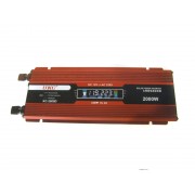 Перетворювач авто інвертор UKC 12V-220V 2000W LCD KC-2000D