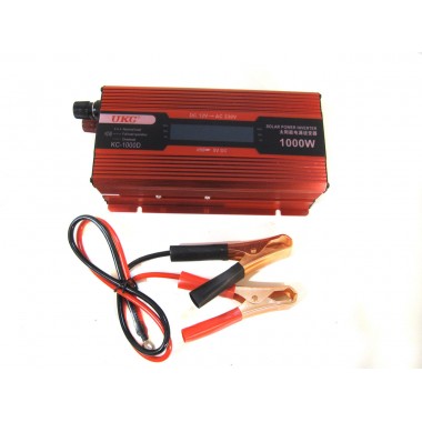 Перетворювач авто інвертор UKC 12V-220V 1000W LCD KC-1000D
