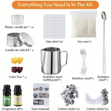 Профессиональный подарочный набор по изготовлению свечей DIY Candle making Kit