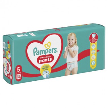 Подгузники Pampers трусики Pants Junior Размер 5 (11-17 кг), 48 шт (8006540069325)