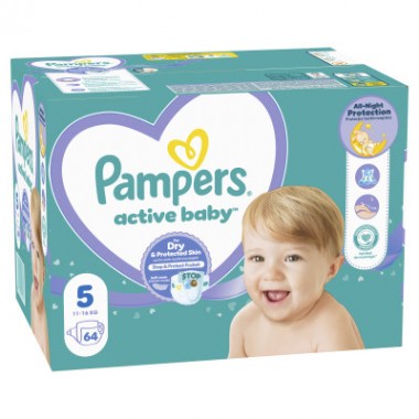 Подгузники Pampers Active Baby Размер 5 (11-16 кг) 64 шт (8001090949974)