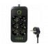 Удлинитель сетевой UA Power F06U, 4USB, Type-C, 6 розеток, 6 м, черный
