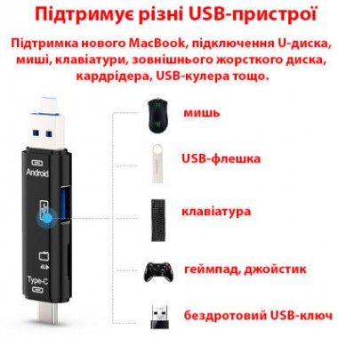 Считыватель флеш-карт Dynamode 3-in-1 (D-188) Считыватель флеш-карт Dynamode 3-in-1 (D-188)