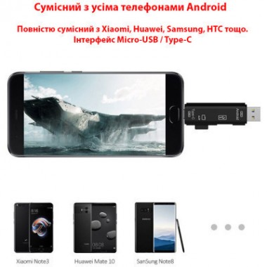 Считыватель флеш-карт Dynamode 3-in-1 (D-188) Считыватель флеш-карт Dynamode 3-in-1 (D-188)