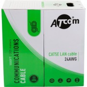 Кабель сетевой Atcom UTP 305м cat.5e Standart CCA (3799)