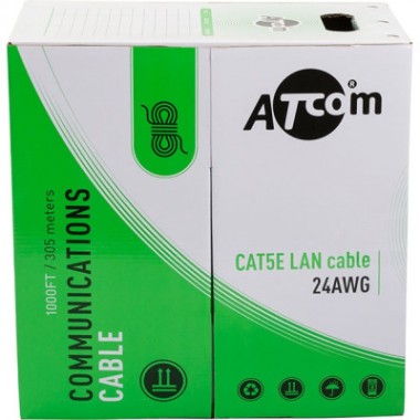 Кабель сетевой Atcom UTP 305м cat.5e Standart CCA (3799)