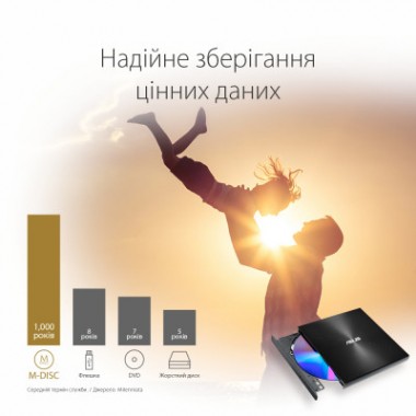 Оптический привод DVD-RW ASUS SDRW-08U9M-U/BLK/G/AS (90DD02A0-M29000)