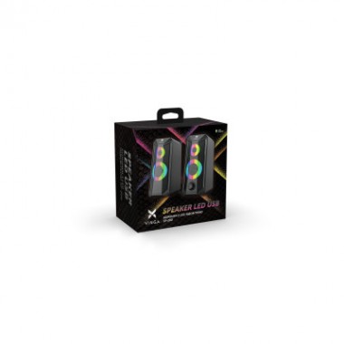 Акустическая система Vinga SP-200 LED USB Black