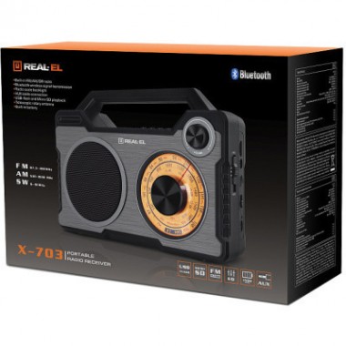 Портативный радиоприемник REAL-EL X-703