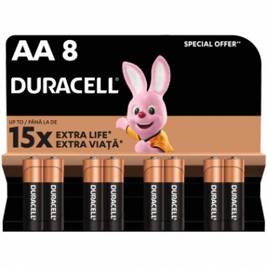 Батарейка Duracell AA лужні 8 шт. в упаковці (5000394006522 / 81417083 / 81480361) Батарейка Duracell AA лужні 8 шт. в упаковці (5000394006522 / 81417083 / 81480361)