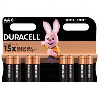 Батарейка Duracell AA лужні 8 шт. в упаковці (5000394006522 / 81417083 / 81480361) Батарейка Duracell AA лужні 8 шт. в упаковці (5000394006522 / 81417083 / 81480361)