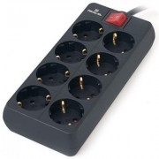 Сетевой фильтр питания REAL-EL REAL-EL RS-8 PROTECT, 3m, black (EL122300022)