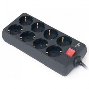 Сетевой фильтр питания REAL-EL REAL-EL RS-8 PROTECT, 3m, black (EL122300022)