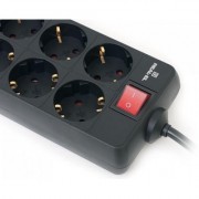 Сетевой фильтр питания REAL-EL REAL-EL RS-8 PROTECT, 3m, black (EL122300022)