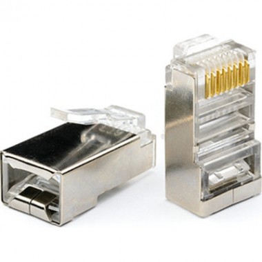 Коннектор RJ45 cat.5e FTP 8p8c Atcom (10698) Коннектор RJ45 cat.5e FTP 8p8c Atcom (10698)