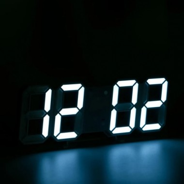 Светодиодные цифровые часы в виде цифр White clock Светодиодные цифровые часы в виде цифр White clock