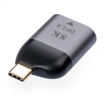 Переходник Type-C Male to DP 1.4 8K60Hz compact Vinga (VCPATCDP4C)