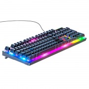 Набір дротова клавіатура та миша Combo HOCO Luminous gaming GM18, чорний