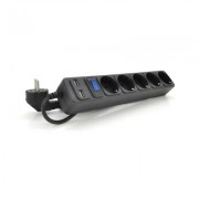 Сетевой фильтр питания Merlion 5 розеток, 1,8 м + 2*USB (B518U)