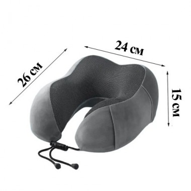 Дорожный набор для сна 3в1, подушка подголовник Memory foam, маска, беруши