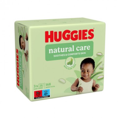 Детские влажные салфетки Huggies Natural Care 56 х 3 шт (5029053550176)