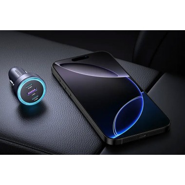 Автозарядка 3xUSB 30W (2xUSB-C + USB-A) QC 4.0 Серая (EC307) UGREEN