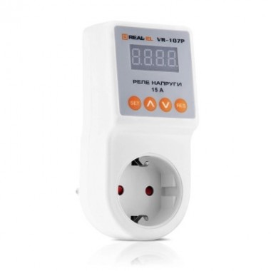Реле напряжения REAL-EL VR-107P, white (EL122300008)