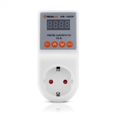 Реле напряжения REAL-EL VR-107P, white (EL122300008)