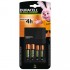 Зарядное устройство для аккумуляторов Duracell CEF14, 4 часа, 1 шт. (Includes 2 AA1300mAh & 2 AAA750mAh) (5007497 / 5004990)