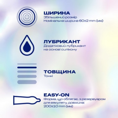 Презервативы Durex Invisible XL ультратонкие увеличенного размера (шире) 12 шт. (5052197057119)