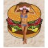 Пляжный коврик Hamburger 143см
