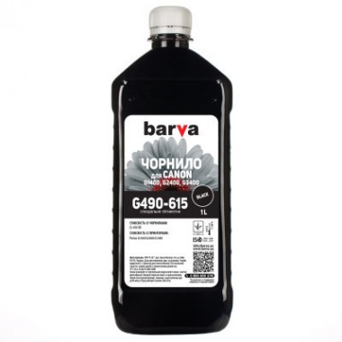 Чорнило Barva CANON GI-490 1 л BLACK пігментне (G490-615)