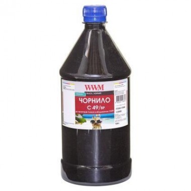 Чорнило WWM Canon GI-490 1000 г Black pigm (C49/BP-4)