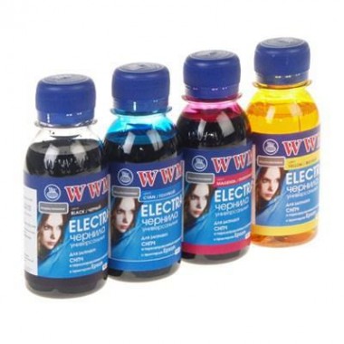 Чорнила WWM EPSON ELECTRA В/C/M/Y SET (ELECTR.SET42/ SET.4-2/ SET-2)