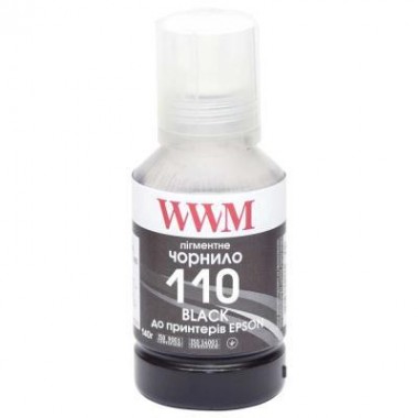 Чорнило WWM EPSON M1100/M1120 140 г Black Pigmented (E110BP)
