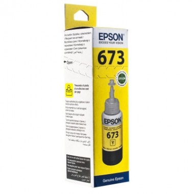 Контейнер з чорнилом Epson 673 жовтий 70 мл L800/1800 (C13T67344A)