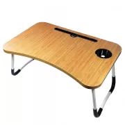 Стол для ноутбука и планшета M&T Displays складной 60х40х28 матовый под дерево Коричневый