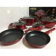 Набор кастрюль BN-335 1,8л 2.8л 5,1л 6.5л и 2 сковороды 24см 28см