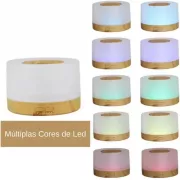 Увлажнитель воздуха очиститель 3в1 / Ультразвуковой бесшумный аромадифузор 700 мл / Портативный светодиодный ночник