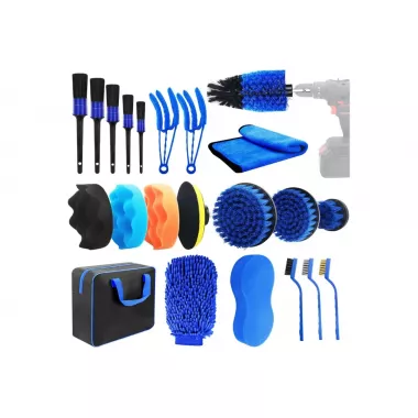 Набор щёток, тряпок, инструмента для клипс и пластика (CS-002) Набор щёток, тряпок, инструмента для клипс и пластика (CS-002)