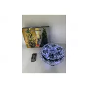 Гирлянда Роса на катушке фейерверк - мишура от USB, 20м, 600LED + пульт Белый