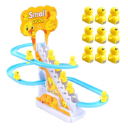 Ігровий центр гірка-трек із підіймачем Small-Duck інтерактивна іграшка ковзні качки з музикою