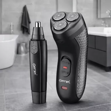 Электробритва GM-7113 2 в 1 / Мужской триимер для бороды, носа и ушей Электробритва GM-7113 2 в 1 / Мужской триимер для бороды, носа и ушей