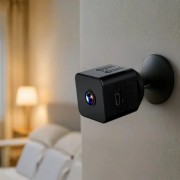 Аккумуляторная мини-камера видеонаблюдения / Беспроводная камера P7-X6D с Wi Fi / Портативная камера с подставкой