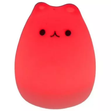 Сенсорний силіконовий Led світильник-нічник Котик