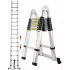 Сходи-Стремянка 5,80м (2,9+2.9) телескопічна, складана алюмінієва