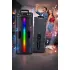 Портативная беспроводная Bluetooth колонка-караоке TTD-2806 RGB-подсветка, микрофон, пульт ДУ
